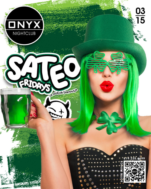 Sateo Fridays at Onyx Nightclub | March 15th Event - Flyer
