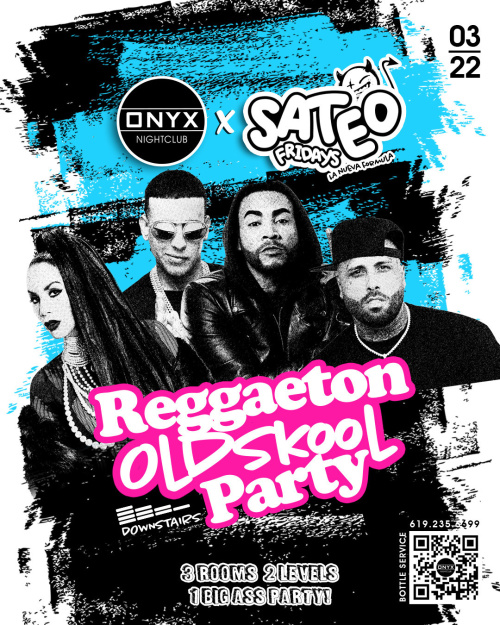 Sateo Fridays at Onyx Nightclub | March 22nd Event - Flyer