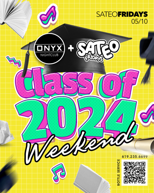 Sateo Fridays at Onyx Nightclub | May 10th Event - Flyer