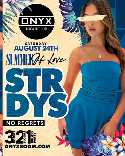 Onyx Saturdays | August 24th Event - Flyer