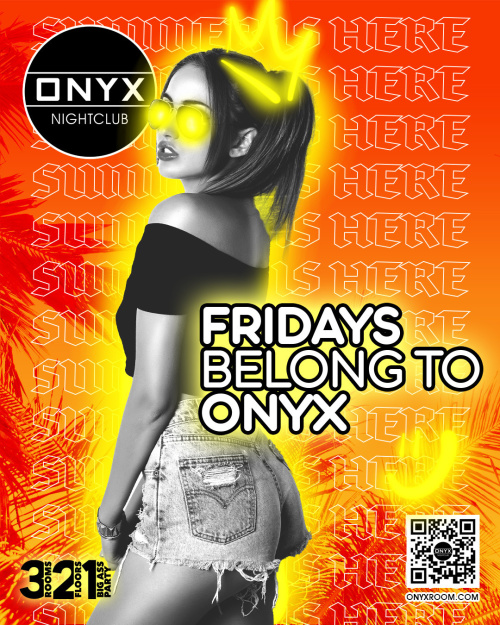 Fridays belong to Onyx Nightclub | September 27th Event - Flyer