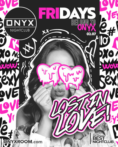 Fridays belong to Onyx Nightclub | February 7th Event - Flyer