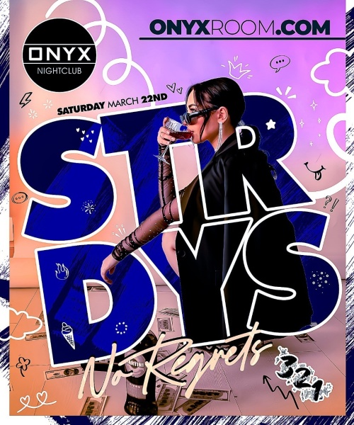 Onyx Saturdays | March 22nd Event - Flyer