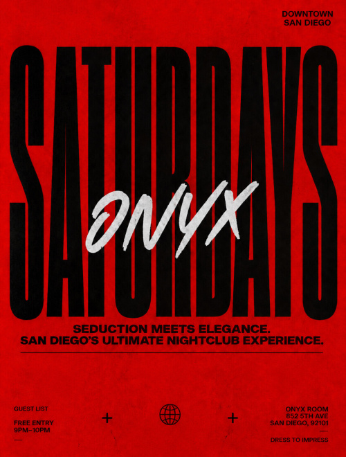 Onyx Saturdays | July 11th Event - Flyer