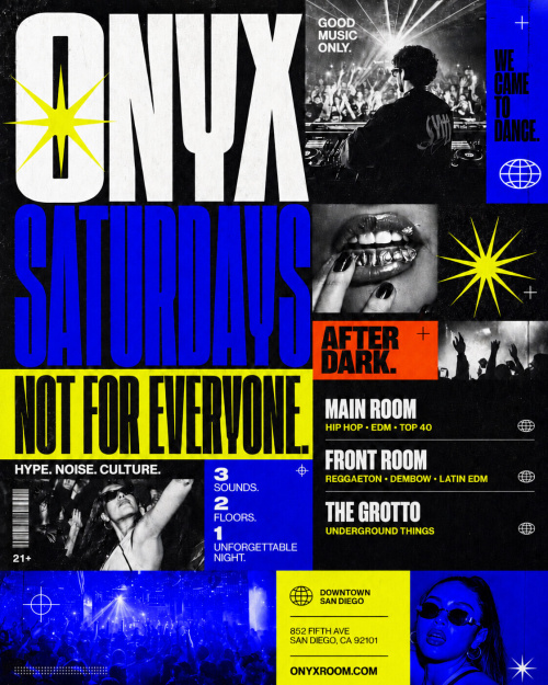 Onyx Saturdays | August 15th Event - Flyer