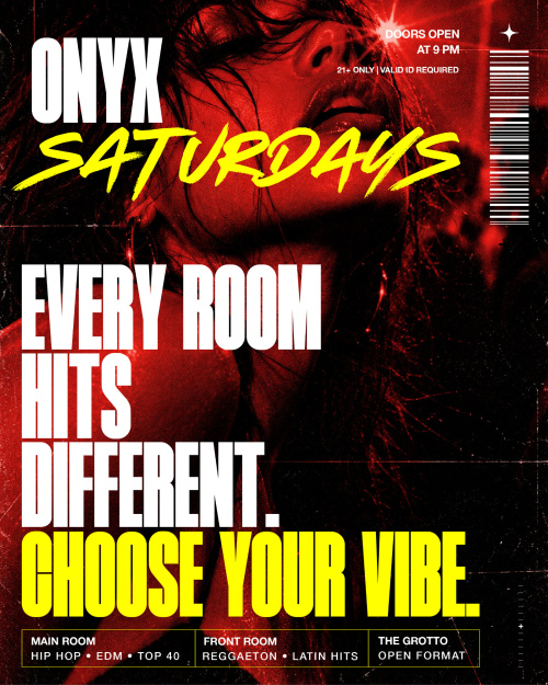 Onyx Saturdays | September 26th Event - Flyer