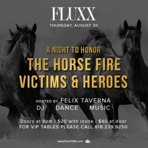 A Night To Honor The Horse Fire Victims & Heroes, Thursday, August 30th, 2018