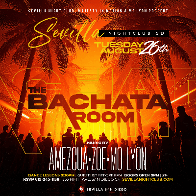 BACHATA TUESDAYS, Tuesday, August 26th, 2025