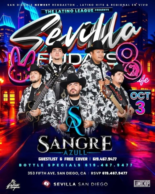 San Diego Latin Nights | Fridays at Sevilla Nightclub - San Diego (SEVILLA)