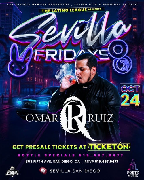 San Diego Latin Nights | Fridays at Sevilla Nightclub - Flyer