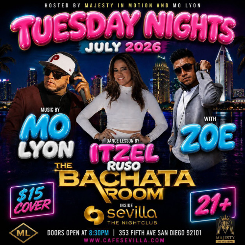 ✨ Bachata Room Tuesday | Latin Dance at Sevilla San Diego - San Diego (SEVILLA)