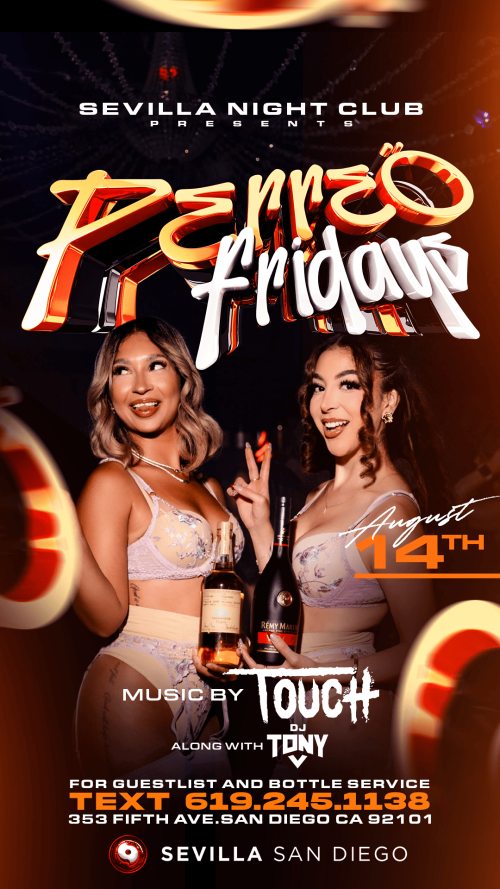 San Diego Latin Nights | Fridays at Sevilla Nightclub - Flyer