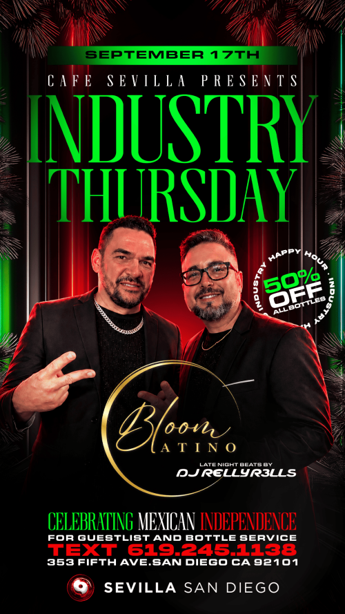 San Diego | The Hottest Thursdays at Sevilla Nighclub - Flyer