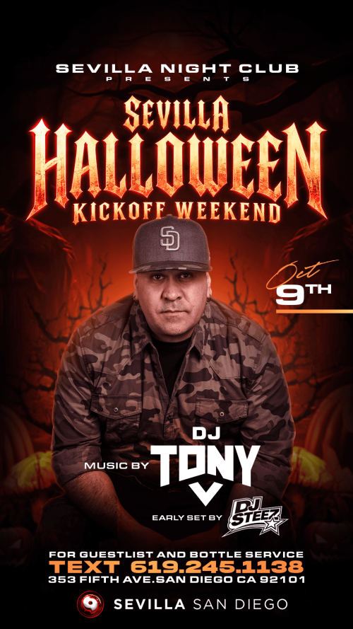 San Diego Latin Nights | Fridays at Sevilla Nightclub - Flyer