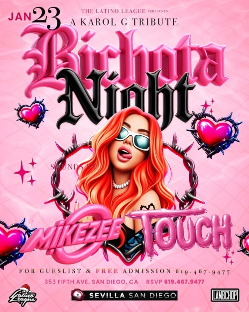 San Diego Latin Nights | Fridays at Sevilla Nightclub - Flyer