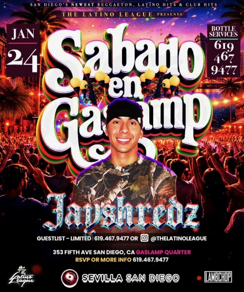 San Diego Latin Nights | Saturdays at Sevilla Nightclub - Flyer