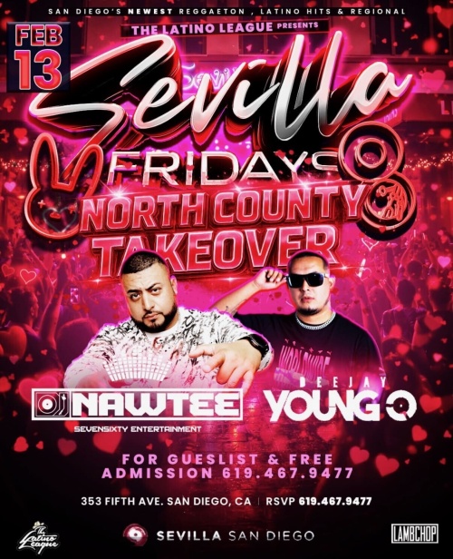 San Diego Latin Nights | Fridays at Sevilla Nightclub - Flyer