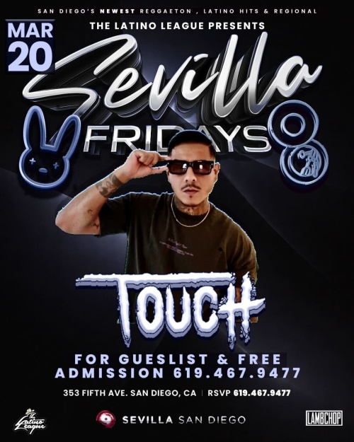 San Diego Latin Nights | Fridays at Sevilla Nightclub - Flyer