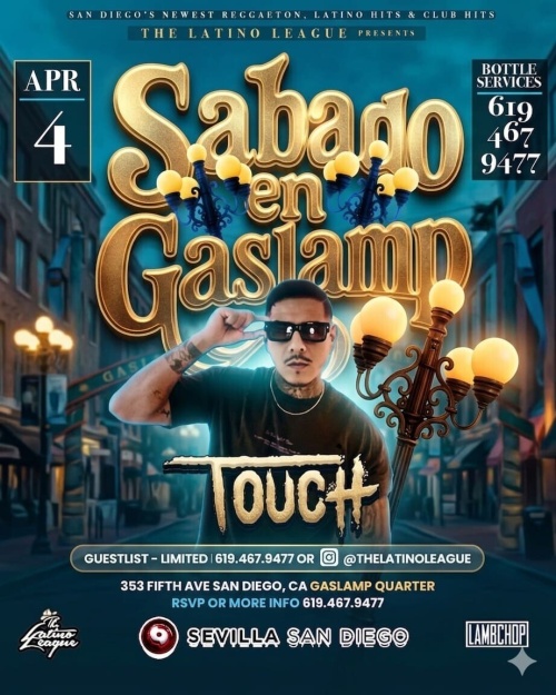 San Diego Latin Nights | Saturdays at Sevilla Nightclub - Flyer