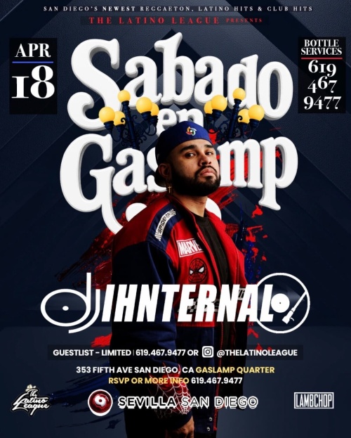 San Diego Latin Nights | Saturdays at Sevilla Nightclub - Flyer