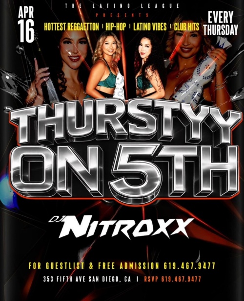 San Diego | The Hottest Thursdays at Sevilla Nighclub - Flyer