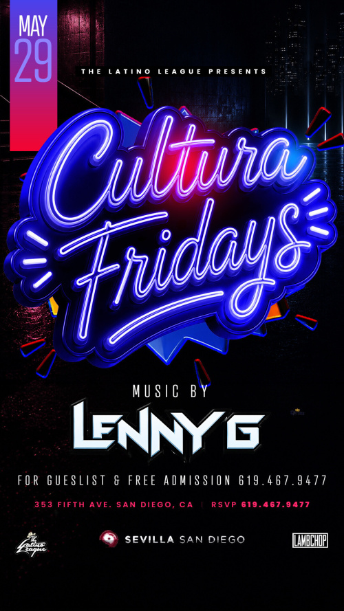 San Diego Latin Nights | Fridays at Sevilla Nightclub - Flyer