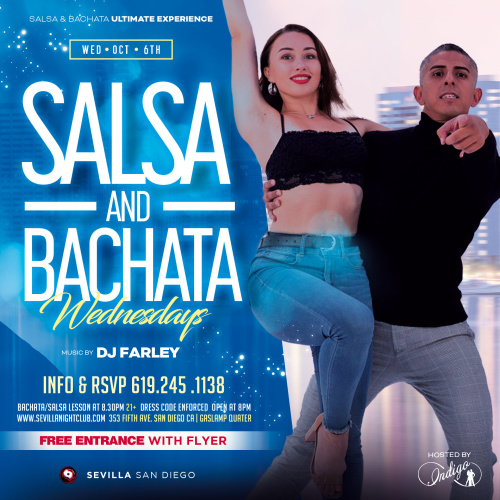 Salsa & Bachata Nights - Dj Farley by Indigo Dance - San Diego (SEVILLA)