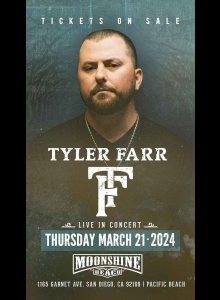 Tyler Farr Live in Concert with Daring Greatly at Moonshine Beach