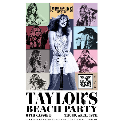 Taylor's Beach Party at Moonshine Beach, Thursday, April 18th, 2024