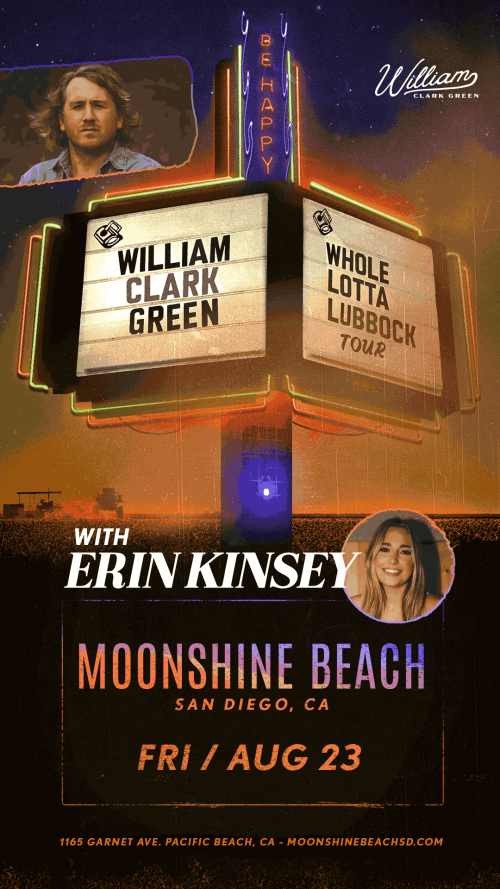 William Clark Green Live in Concert with Erin Kinsey at Moonshine Beach - Moonshine Beach