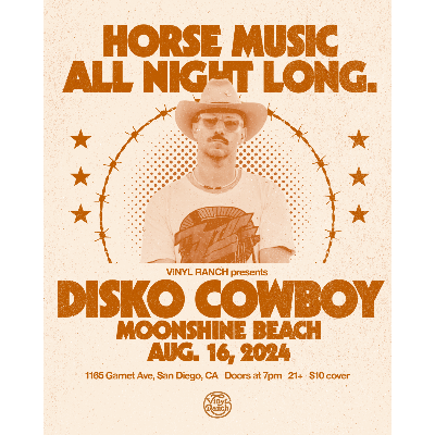 YEEDM Night with Disko Cowboy at Moonshine Beach, Friday, August 16th, 2024