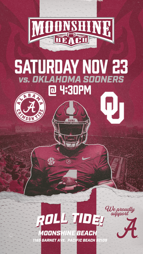 Alabama Crimson Tide vs. Oklahoma Sooners at Moonshine Beach - Moonshine Beach