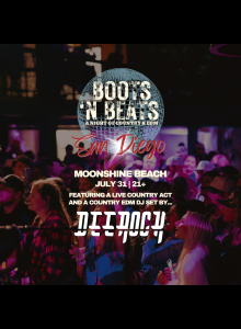 Boots 'N Beats with DJ DEEROCK at Moonshine Beach