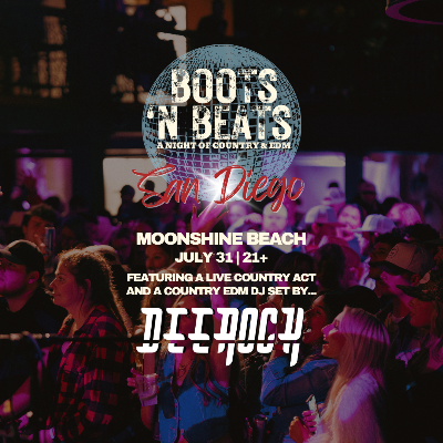 Boots 'N Beats with DJ DEEROCK at Moonshine Beach, Thursday, July 31st, 2025