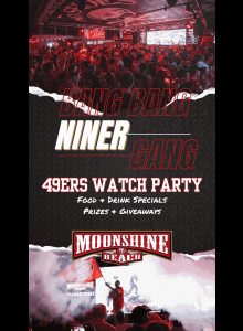 49ers Watch Party at Moonshine Beach
