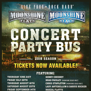 Moonshine BEACH- Party Bus to Brad Paisley with Kane Brown and Dan Tyminski