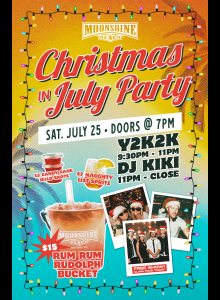 Christmas in July with Y2K2k at Moonshine Beach