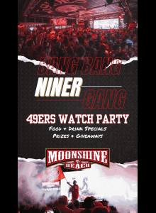 49ers vs. Seahawks Watch Party at Moonshine Beach