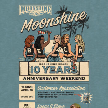 10-Year Anniversary Party with Real Hypha & KIKI at Moonshine Beach