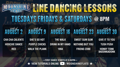 Line Dancing Lessons at Moonshine Beach - Moonshine Beach