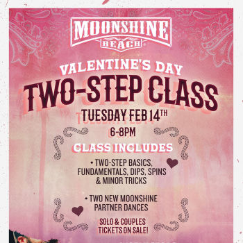 Valentine's Day 2-Step Partner Dance Class at Moonshine Beach