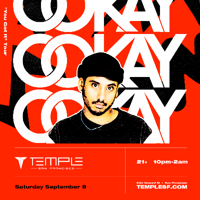 Ookay at Temple Nightclub, Friday, January 10th, 2025