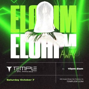 Elohim at Temple Nightclub, Saturday, January 11th, 2025