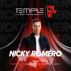 Nicky Romero, Friday, November 18th, 2022