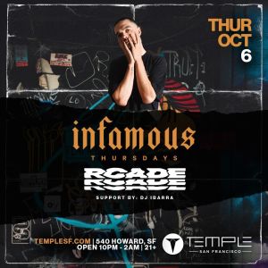 Infamous Thursdays w/ RCADE, Thursday, October 6th, 2022