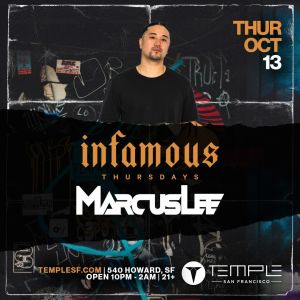 Infamous Thursdays w/ Marcus Lee @ LVL 55, Thursday, October 13th, 2022