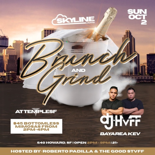 Brunch and Grind @ The Skyline Lounge - Temple Nightclub