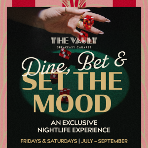 Flyer: Dine, Bet, & Set The Mood