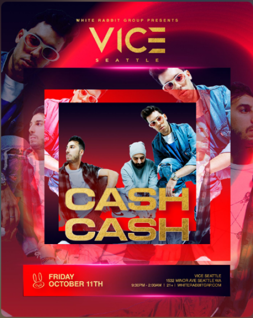 Flyer: White Rabbit Group Presents: CASH CASH