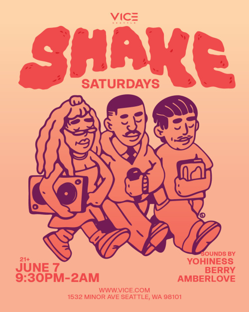 Shake Saturdays - Free Before 11PM Guestlist - Flyer